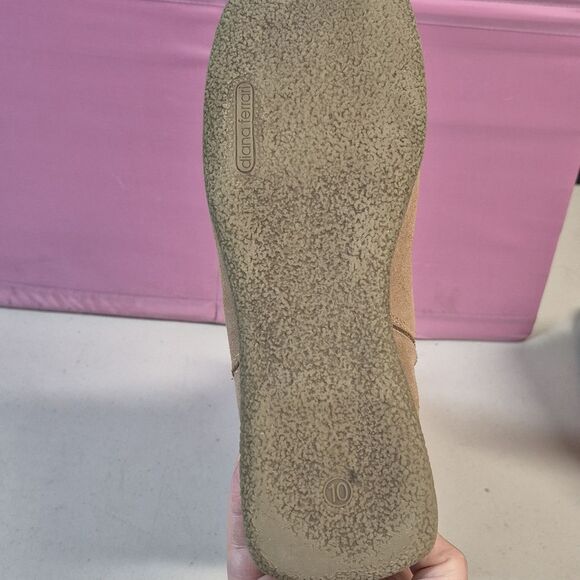 Diana Ferrari Bonnie Size 10 Knee High Taupe Suede Boots - Picture 5 of 11